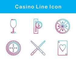 casino vector icono conjunto