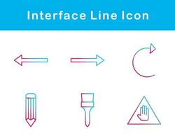 interfaz vector icono conjunto