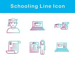 Schooling Vector Icon Set