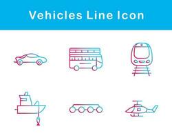 Vehicles Vector Icon Set