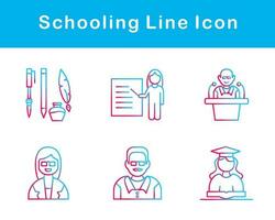 Schooling Vector Icon Set