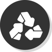 diseño de icono de vector de reciclaje