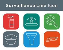 Surveillance Vector Icon Set