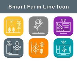 Smart Farm Vector Icon Set