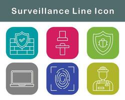 Surveillance Vector Icon Set