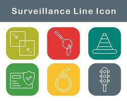 Surveillance Vector Icon Set