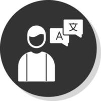 Freelance Translator Vector Icon Design