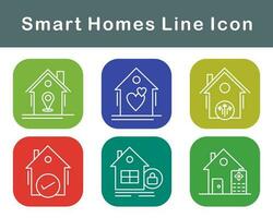 Smart Homes Vector Icon Set