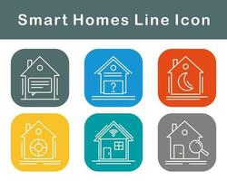 Smart Homes Vector Icon Set