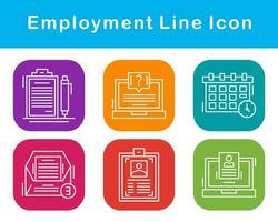 Employment Vector Icon Set