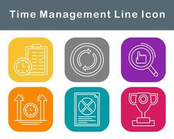 Time Management Vector Icon Set