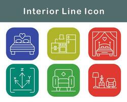 interior vector icono conjunto