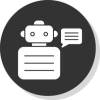 Robot Advisor Vector Icon Design