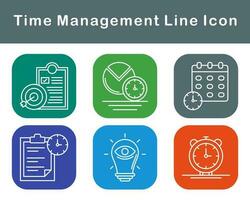 Time Management Vector Icon Set