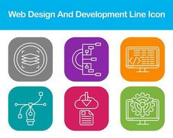 Web Design And Development Vector Icon Set