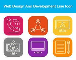 Web Design And Development Vector Icon Set