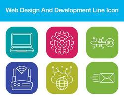 Web Design And Development Vector Icon Set