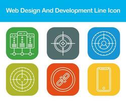 Web Design And Development Vector Icon Set