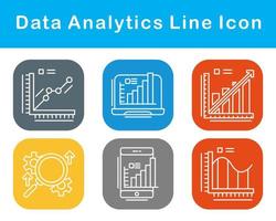 Data Analytics Vector Icon Set