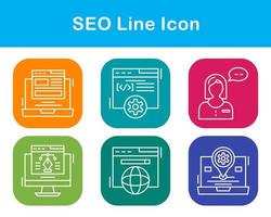 seo vector icono conjunto