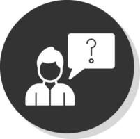 Ask Vector Icon Design