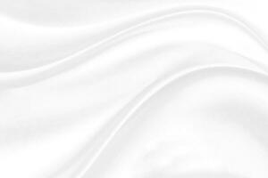 Abstract white fabric texture background.White cloth background abstract with soft waves. photo