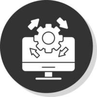 Upgrade Desktop Vector Icon Design