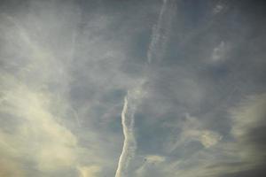 Clouds in sky. Light clouds. Sky texture. photo