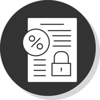 Fixed Interest Vector Icon Design