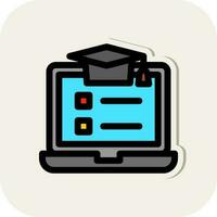 Online Course Vector Icon Design