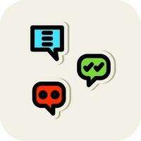 Group Chat Vector Icon Design