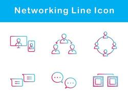 Networking Vector Icon Set