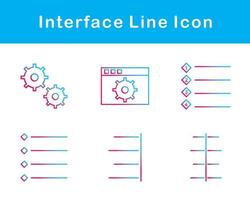 interfaz vector icono conjunto