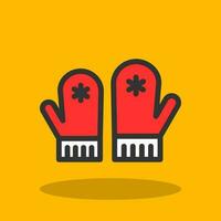 Mittens Vector Icon Design