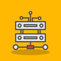 Data Infrastructure Vector Icon Design
