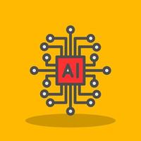 Artificial Intelligence Vector Icon Design