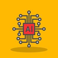 Artificial Intelligence Vector Icon Design