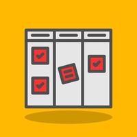 Kanban Vector Icon Design