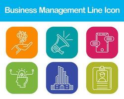 Business Management Vector Icon Set