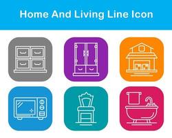 Home And Living Vector Icon Set