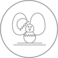 Easter Line Icon vector