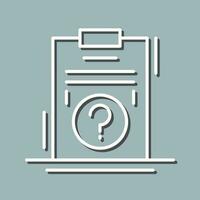 Question Line Icon vector