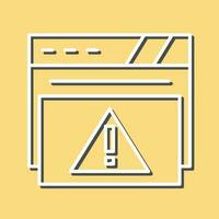 icono de línea de alerta vector