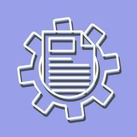 Cogwheel Line Icon vector