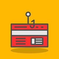 Credit Card Phishing Vector Icon Design