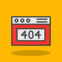 404 Error Vector Icon Design