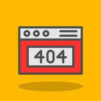 404 Error Vector Icon Design