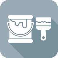 Paint Brush Glyph Icon vector