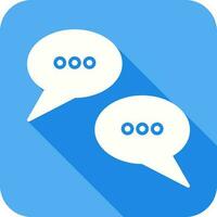 Conversation Bubbles Glyph Icon vector