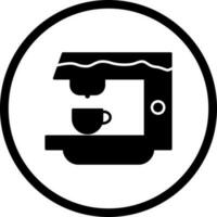 icono de vector de máquina de café